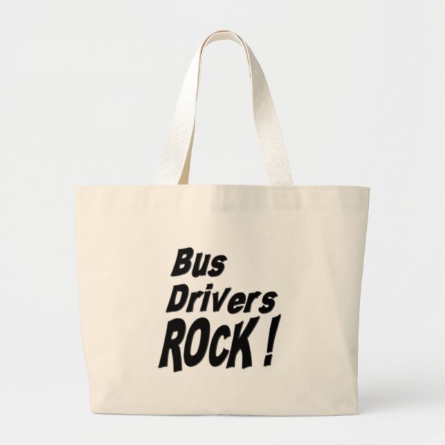 Bustreiber-Felsen! Taschen-Tasche Jumbo Stoffbeutel (Vorne)