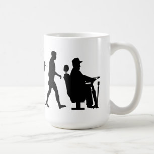 Bustreiber tauschenlastwagenfahrer kaffeetasse