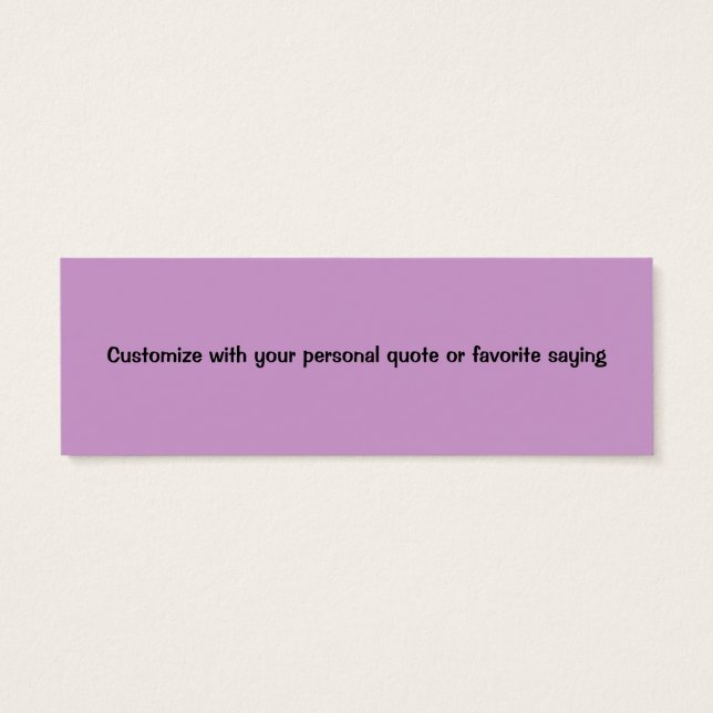 Busy Bee Book Marker (Rückseite)