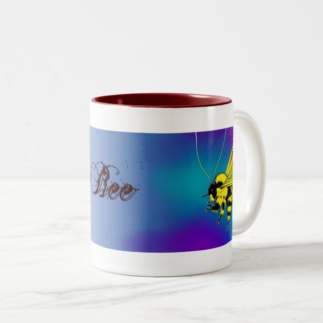 Busy-Bee-Tea-Tasse Zweifarbige Tasse (VorderseiteRechts)