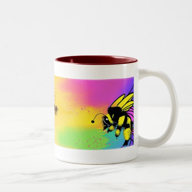 Busy-Bee-Tea-Tasse Zweifarbige Tasse (Rechts)