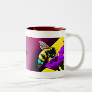 Busy-Bee-Tea-Tasse Zweifarbige Tasse
