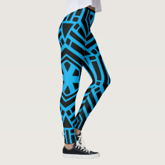 BUSY BLACK AND BLUE leggings