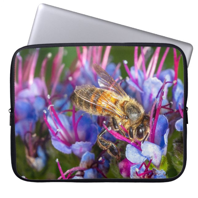 Busy Busy Bee Laptopschutzhülle (Vorderseite)