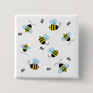 Busy Buzzing Hummelbienen Button