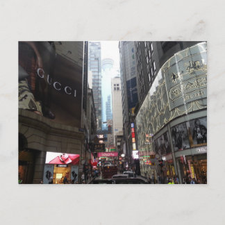 Busy Hong Kong Street Postkarte