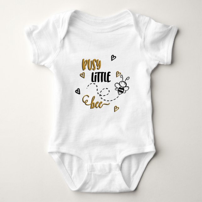 Busy Little Bee Baby Bodysuit Baby Strampler (Vorderseite)