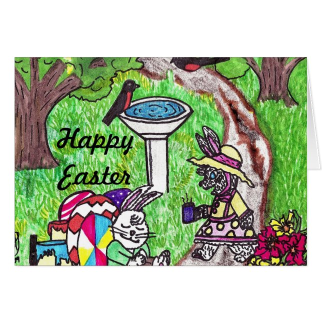 BUSY MR BAUMWOLLE - OSTKARTE (Vorderseite (Horizontal))