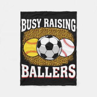 Busy Raising Llers Softll Soccer Sell Mom  Fleecedecke
