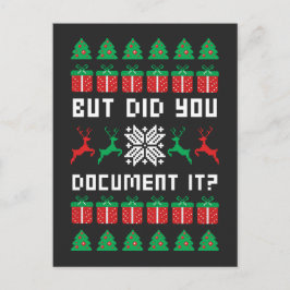 But Did You Document it Feiertagspostkarte