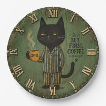 But First Coffee Black Cat