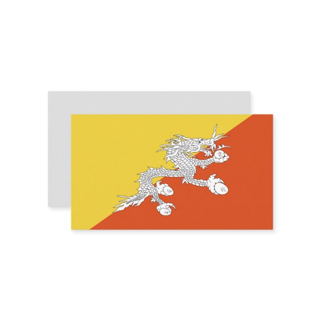 Butane-Flagge Visitenkarte (Vorderseite/Rückseite Beispiel)