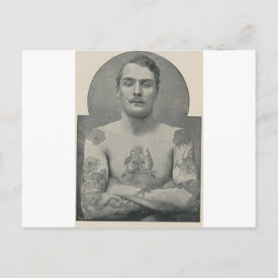 Butch Bruce, der tätowierte australische Matrose Postkarte