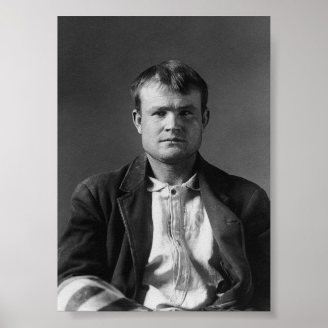 Butch Cassidy Mugshot Poster (Vorne)