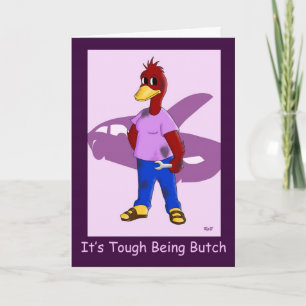 Butch Duck: Lesbian Birthday Karte