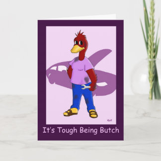 Butch Duck: Lesbian zum Geburtstag Karte