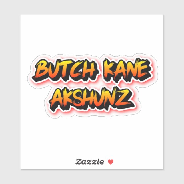 Butch Kane Akshunz Aufkleber (Blatt)