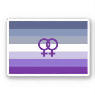 Butch Lesbian Liebe WLW Pride Aufkleber