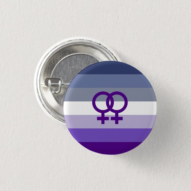 Butch Lesbian Liebe WLW Pride Button (Vorne & Hinten)