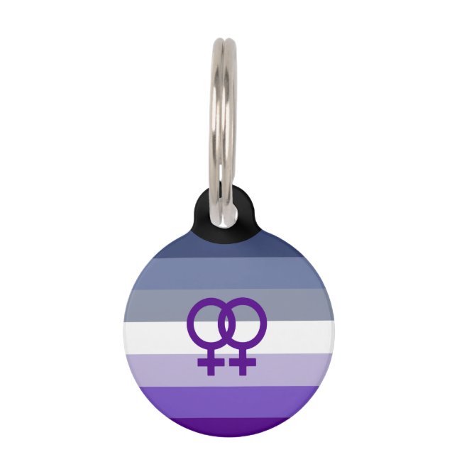 Butch Lesbian Liebe WLW Pride Haustiermarke (Vorderseite)