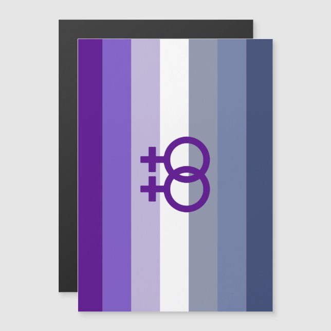 Butch Lesbian Liebe WLW Pride Magneteinladung (Vorne/Hinten)