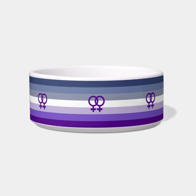 Butch Lesbian Liebe WLW Pride Napf (Vorderseite)