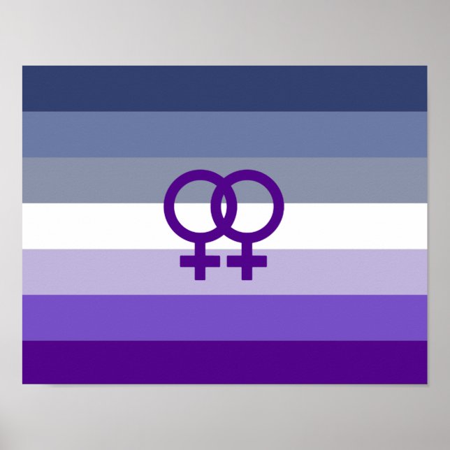 Butch Lesbian Liebe WLW Pride Poster (Vorne)