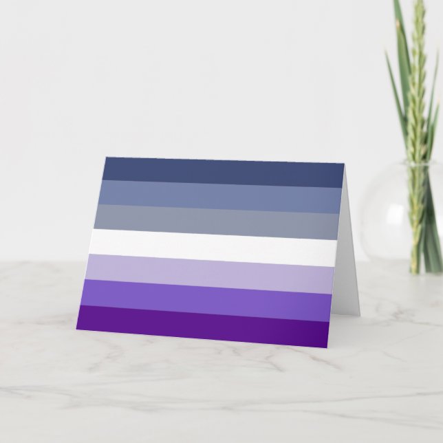 Butch Lesbian Pride Flag Feiertagskarte (Vorderseite)