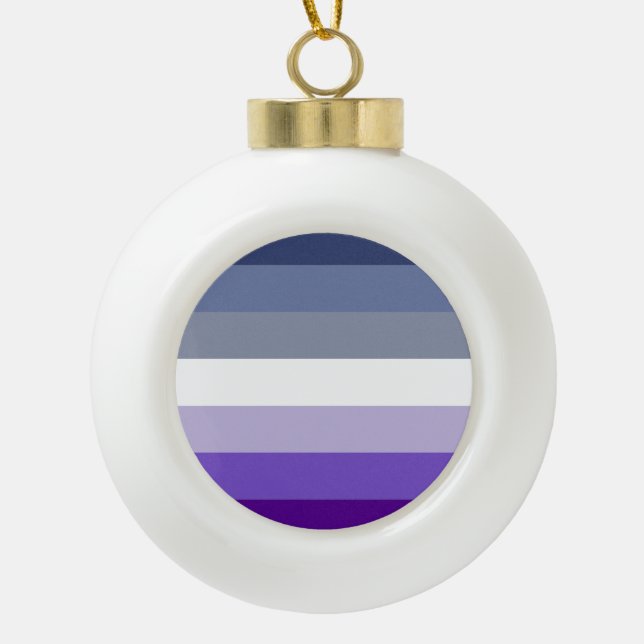 Butch Lesbian Pride Flag Keramik Kugel-Ornament (Vorderseite)