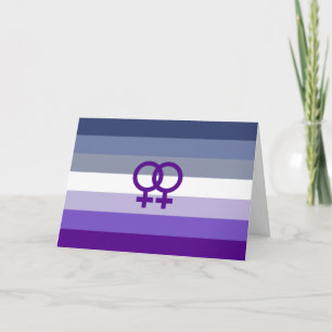Butch-Lesbische Liebe WLW Pride Feiertagskarte