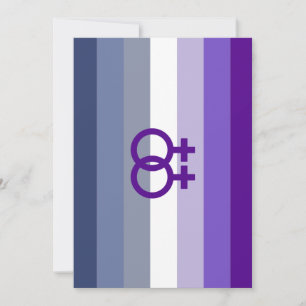 Butch-Lesbische Liebe WLW Pride Feiertagskarte