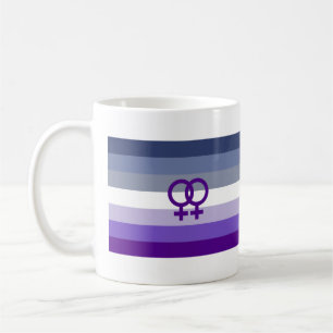 Butch-Lesbische Liebe WLW Pride Kaffeetasse