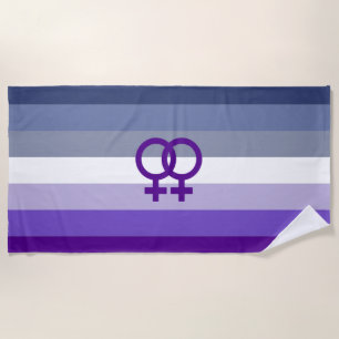 Butch-Lesbische Liebe WLW Pride Strandtuch