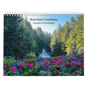 Butchart Flower Gardens Fotografie-Zitat-Kalender Kalender