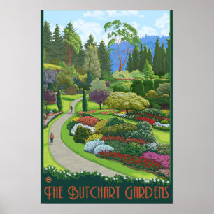 Butchart Gardens - Brentwood Bay Poster