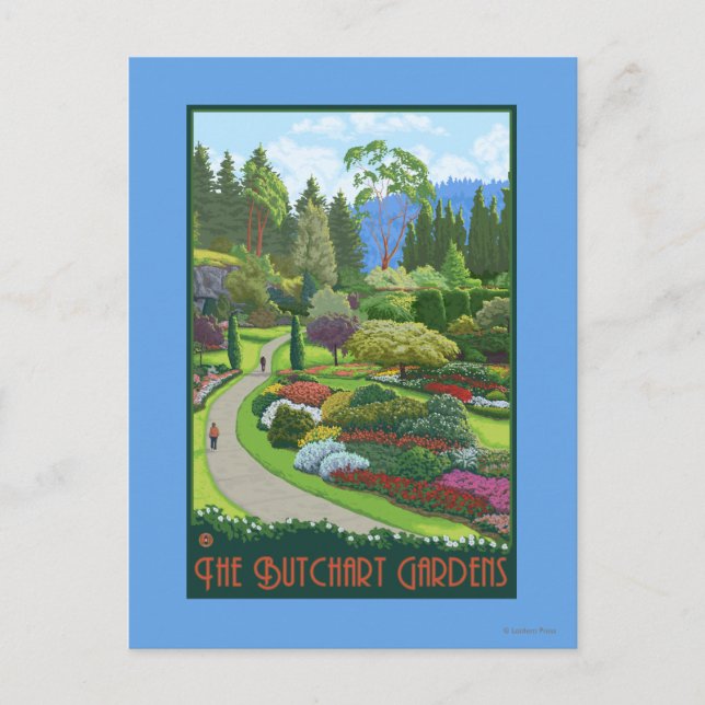 Butchart Gardens - Brentwood Bay Postkarte (Vorderseite)