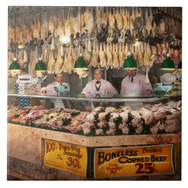 Butcher - Hooked on Hühner 1931 Fliese (Vorderseite)