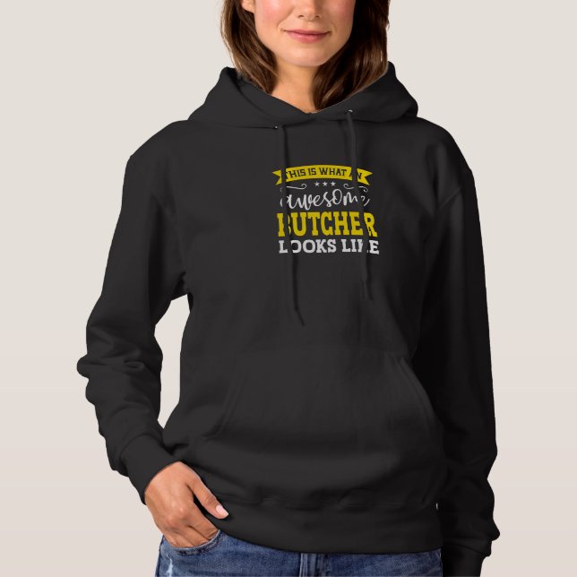 Butcher Job Title Employee Funny Worker Profession Hoodie (Vorderseite)
