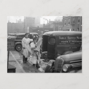 Butcher Shop Boys, 1938 Postkarte