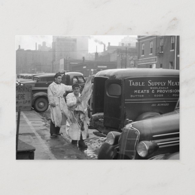 Butcher Shop Boys, 1938 Postkarte (Vorderseite)