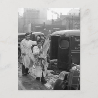 Butcher Shop Boys, 1938 Postkarte