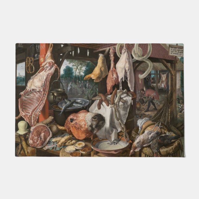 Butcher-Stall (von Pieter Aertsen) Fußmatte (Vorderseite)