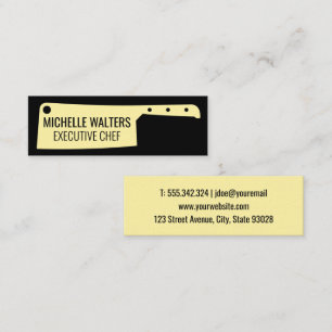 Butchers Cleaver Knife Mini Visitenkarte