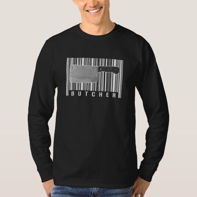 Butchery Kitchen Knife Fleisch Rindfleisch Hühnerf T-Shirt (Vorderseite)