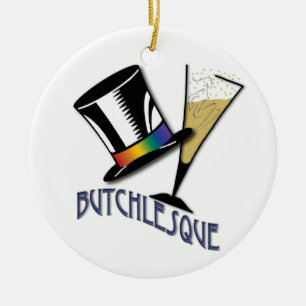Butchlesque Andenken-Verzierung Keramikornament