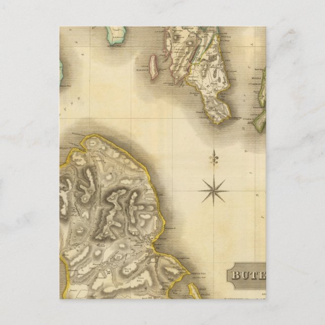 Buteshire Postkarte (Vorderseite)