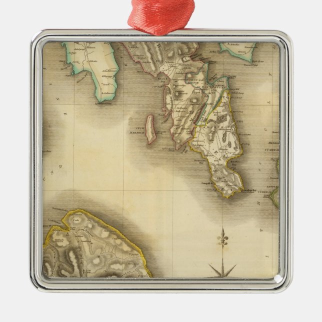 Buteshire Silbernes Ornament (Vorne)