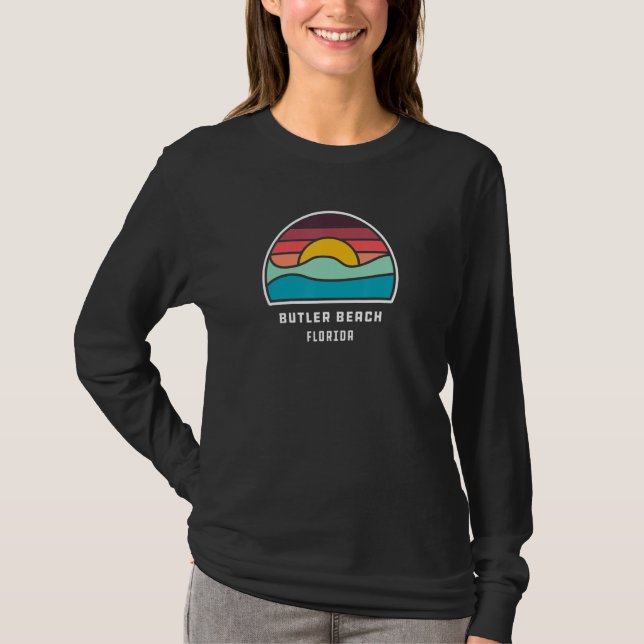 Butler Beach Florida Cool Minimalist Ocean Wave Su T-Shirt (Vorderseite)