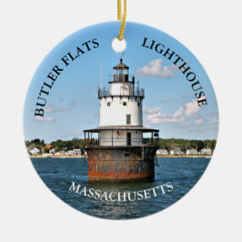 Butler-Ebene-Leuchtturm, Massachusetts-Verzierung Keramik Ornament