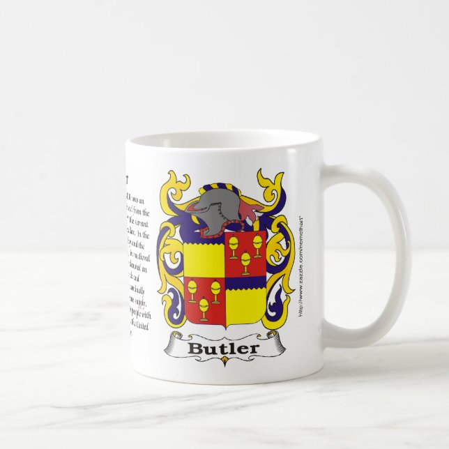 Butler-Familien-Wappen Tasse (Rechts)